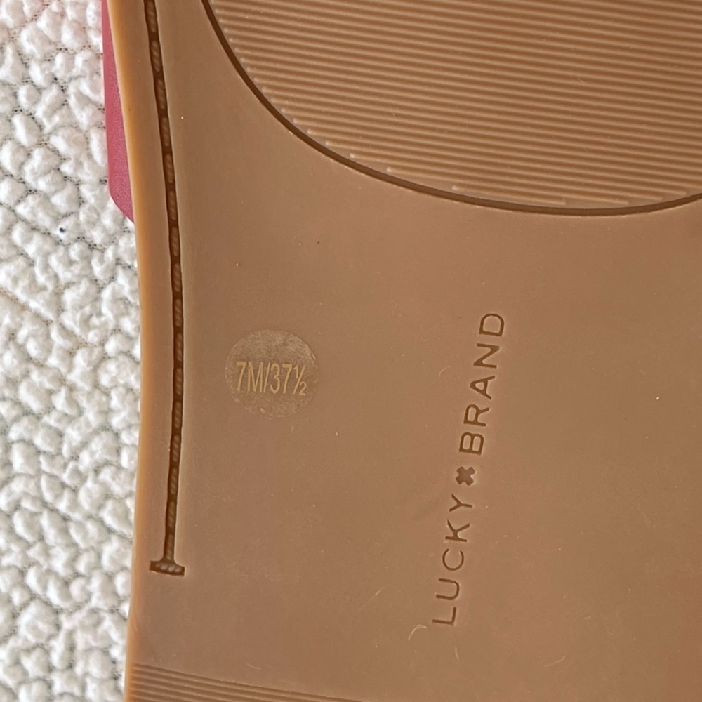 Lucky Brand Amelia Buckle slide NWOb leather sandal - Picture 3 of 7